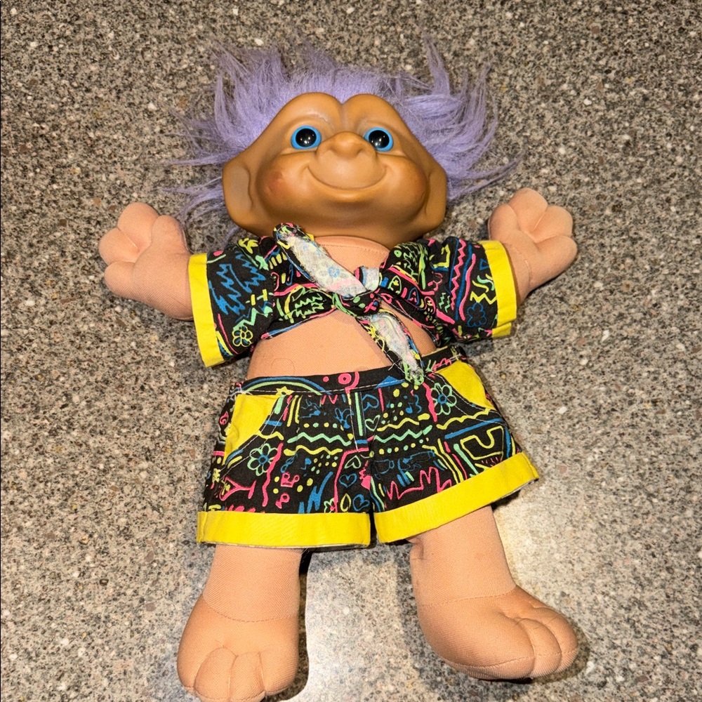 Vintage 1991 Treasure Trolls Doll